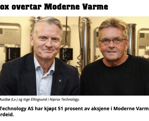 Niprox overtar Moderne Varme