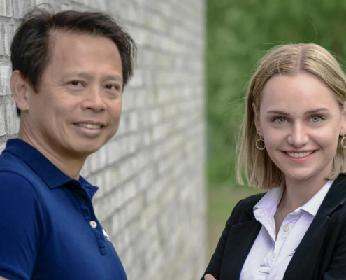 Van Ha Doan og Maria Råken i Kompa. (Foto: Kompa)